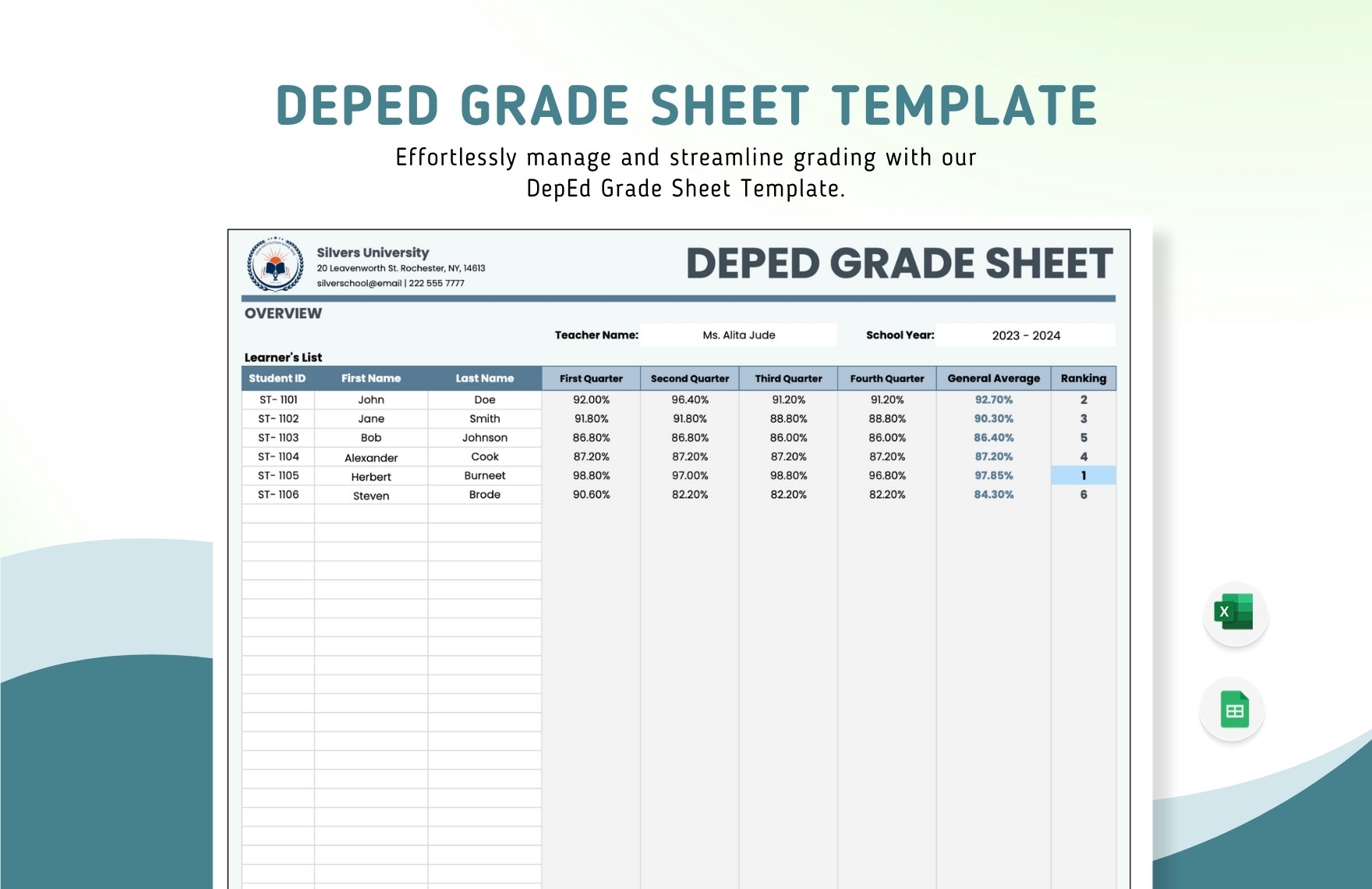 Job Grade Sheet Template In Excel Google Sheets Download Template