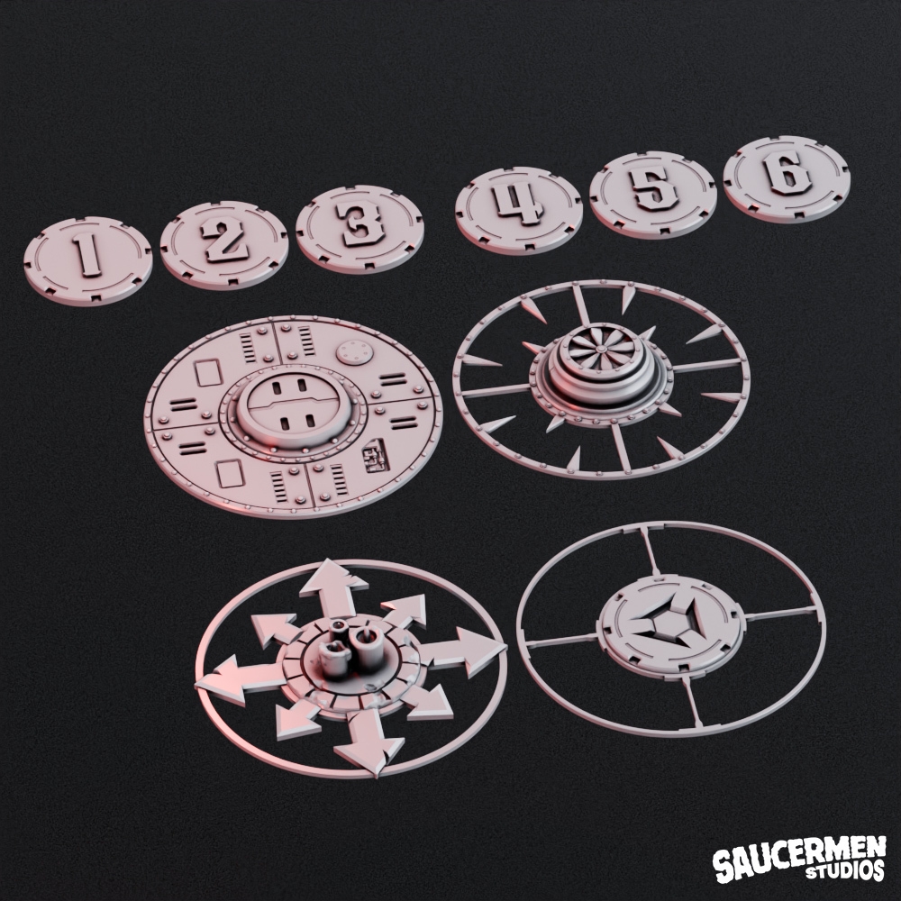  Kill Team Objective Markers Pack One STL File For 3D Printing Cults