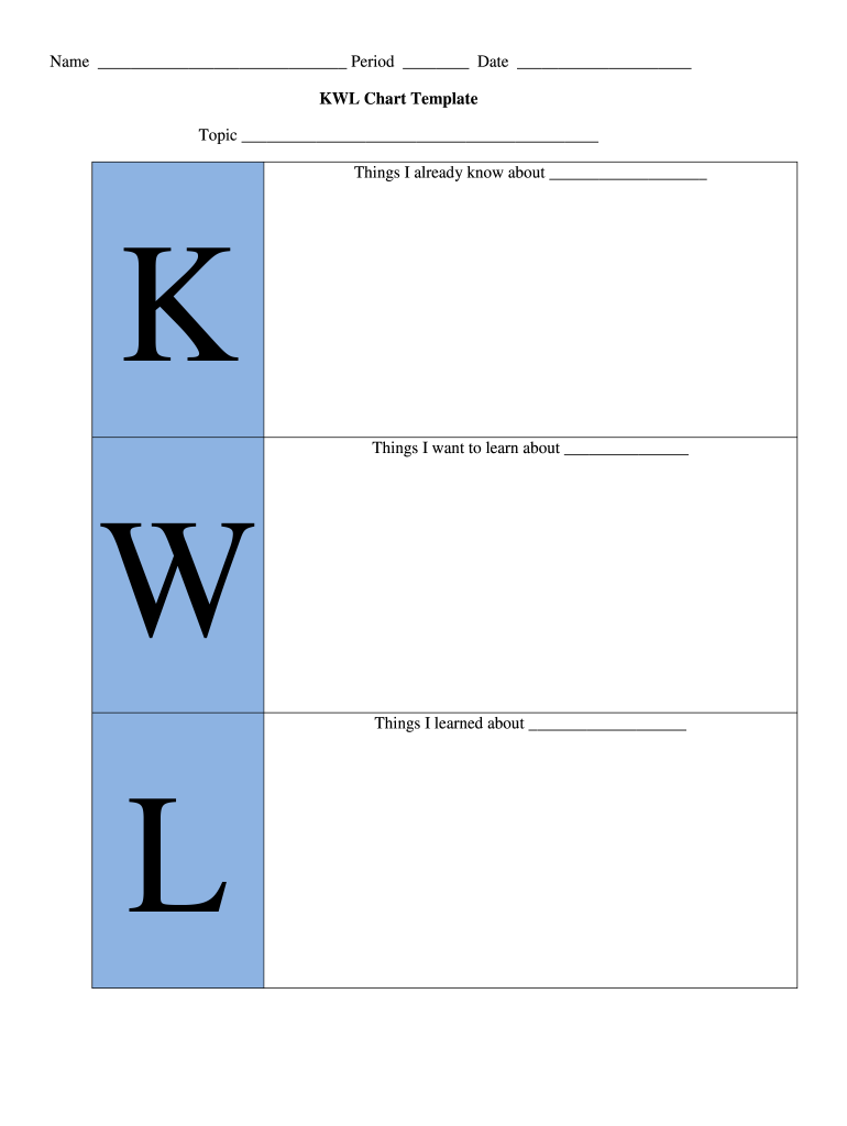 Kwl Fill Out Sign Online DocHub
