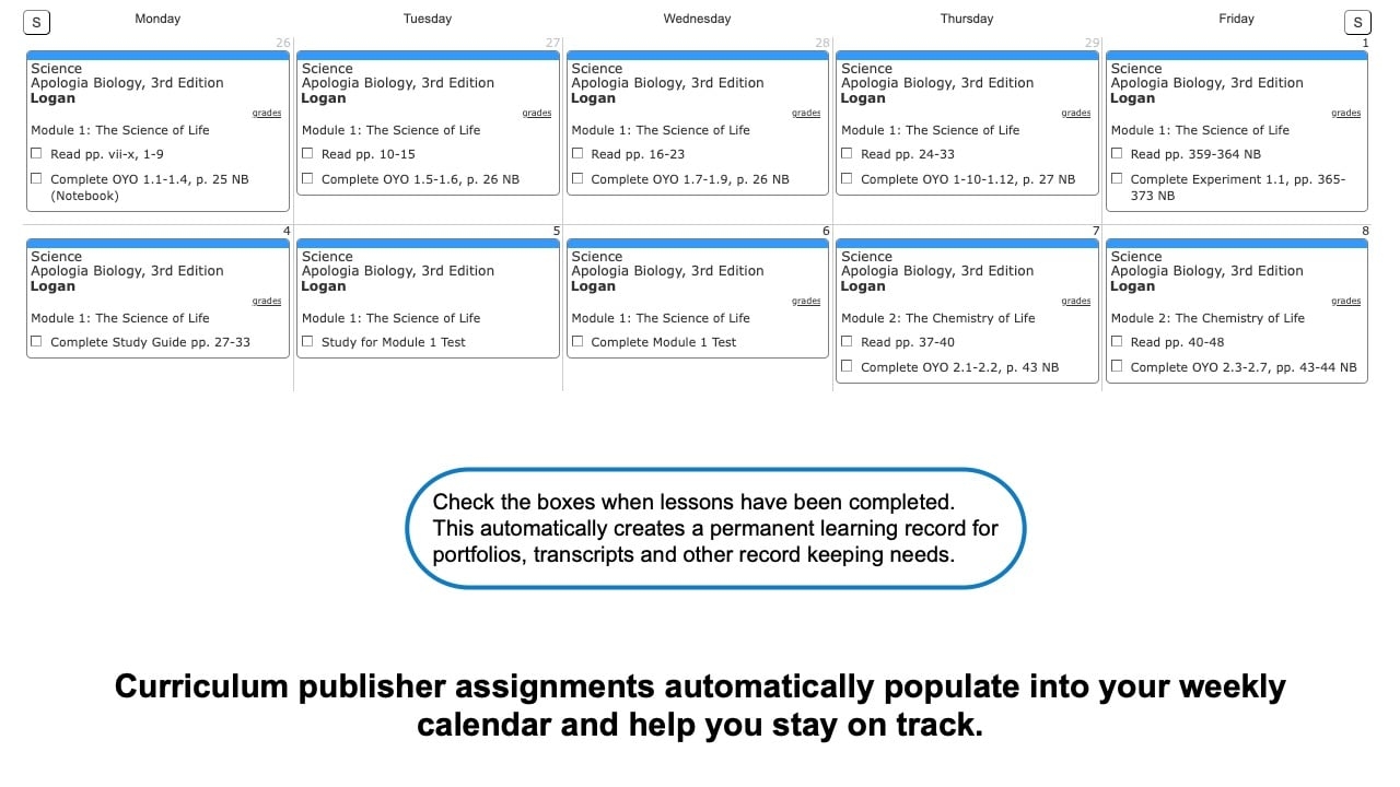 Lesson Plans For Apologia Science 7th 12th Grade Homeschool Planet