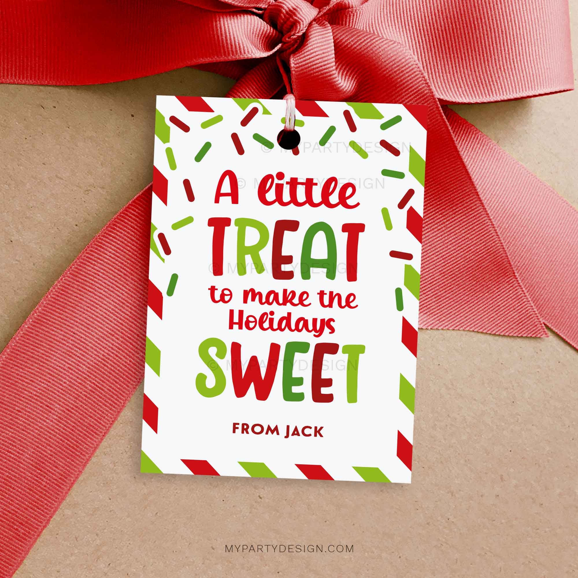 Create Editable Free Printable Holiday Gift Tags