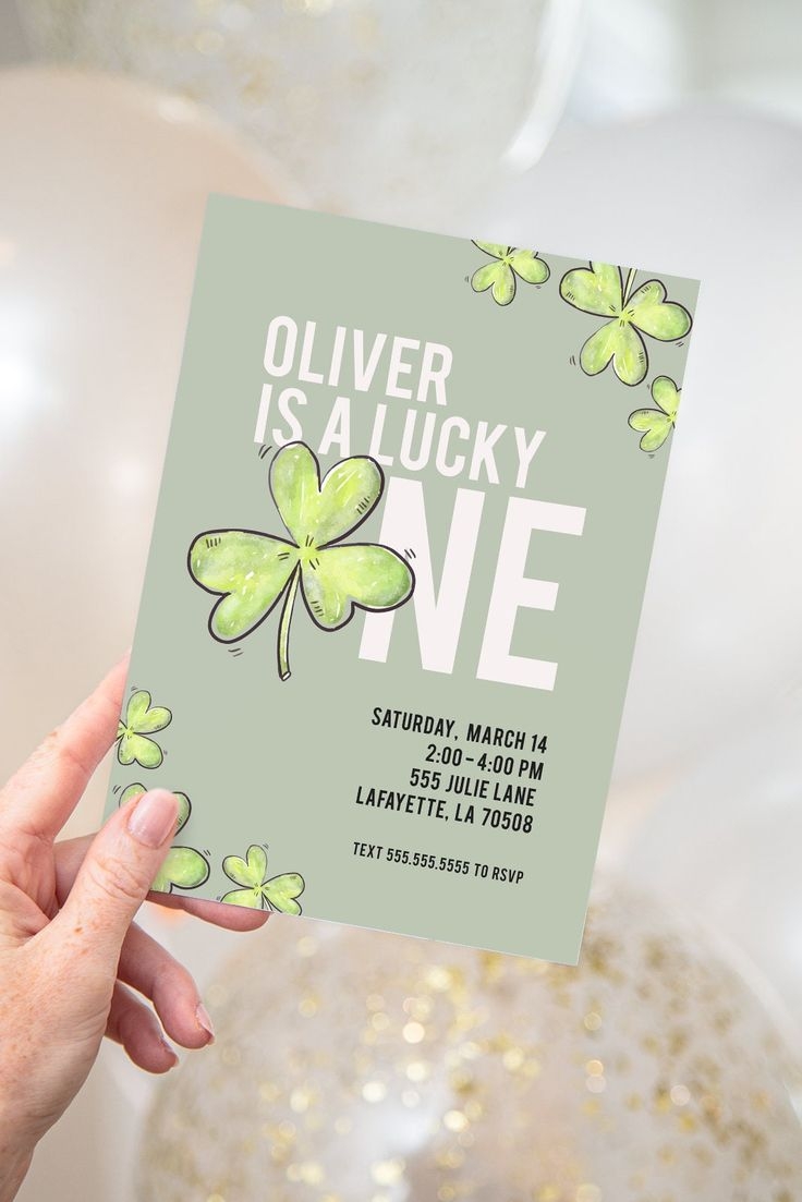 Lucky You Invitation Editable Printable