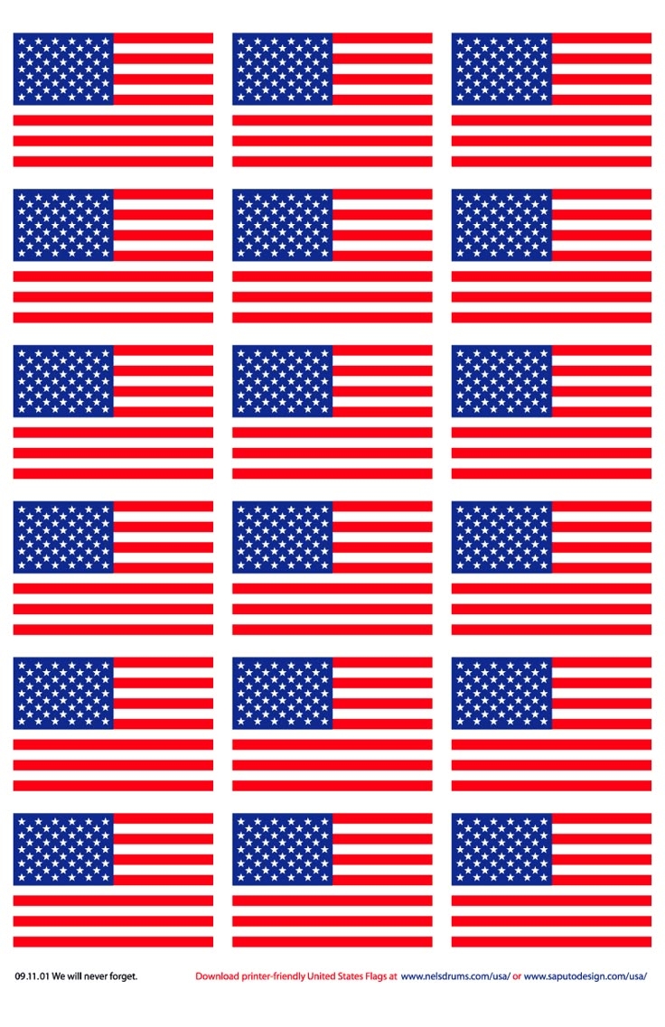Free Printable Editable Flag Stationary