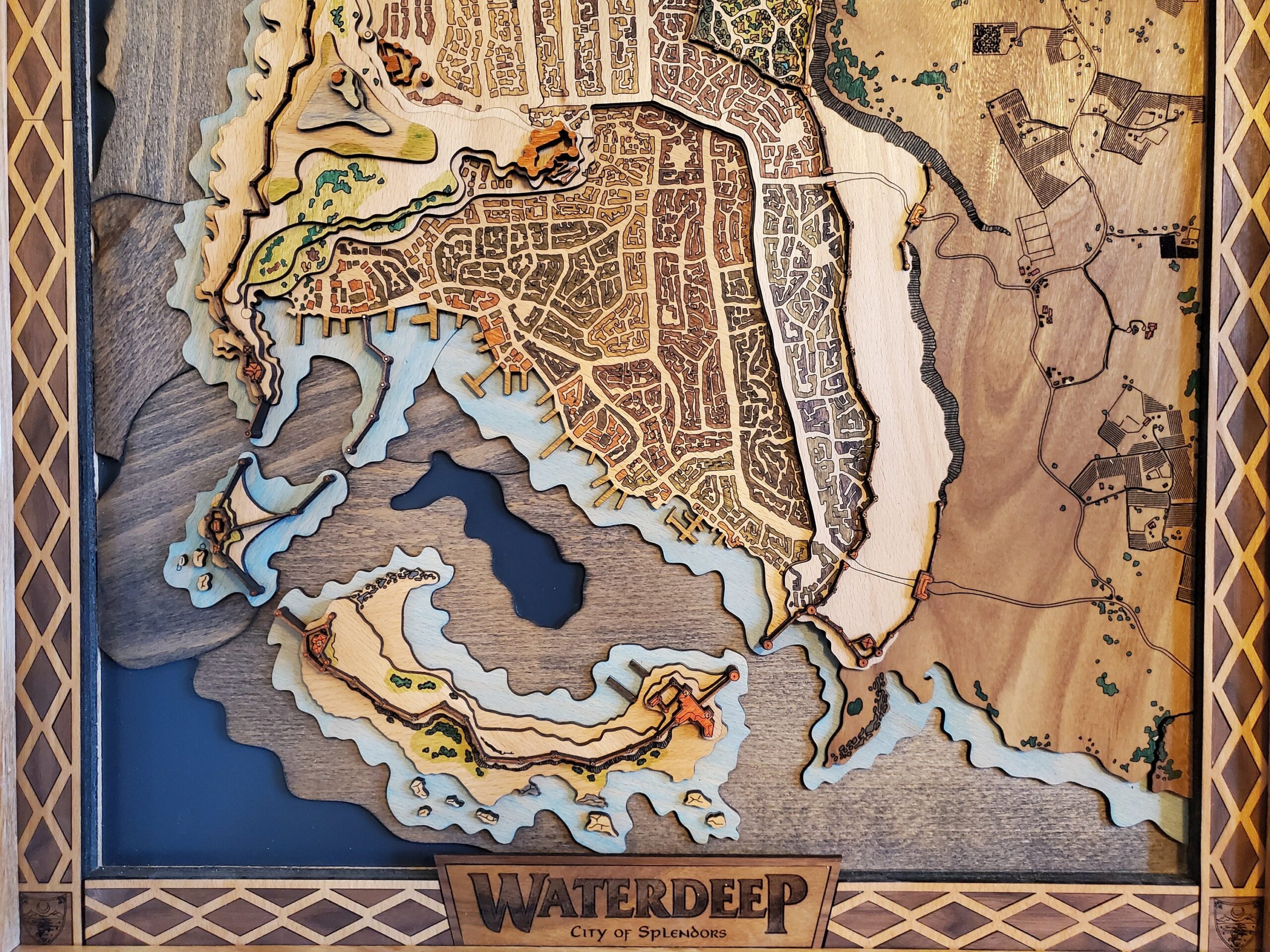 Map Of Waterdeep Etsy