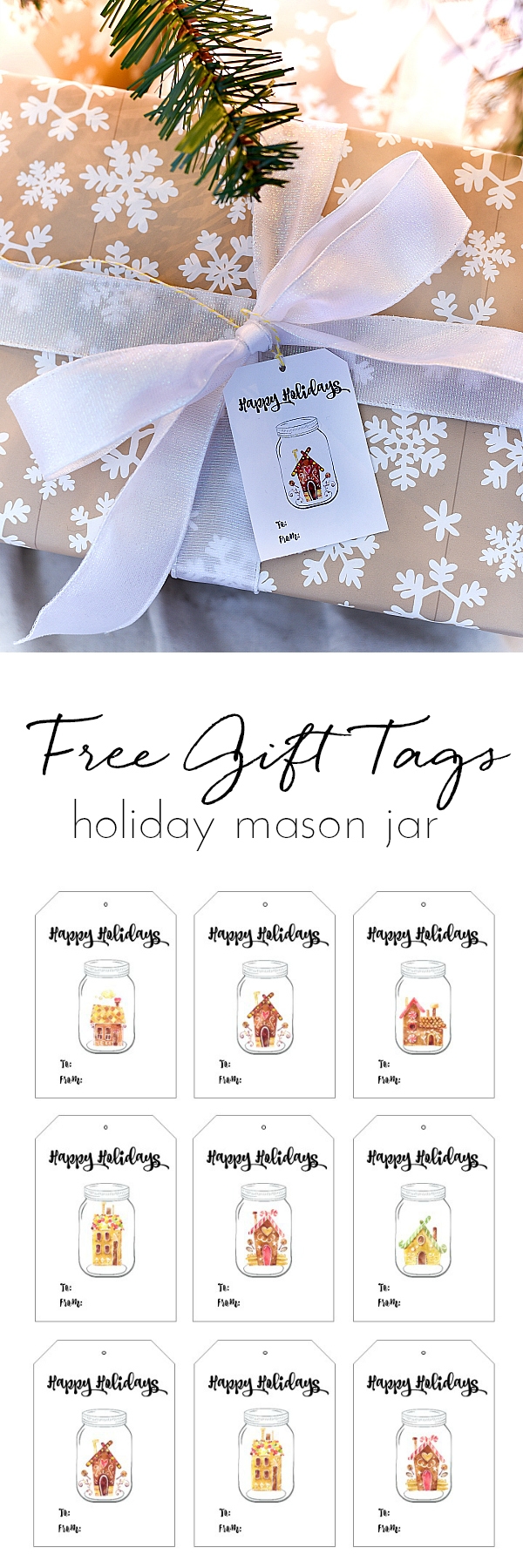 Mason Jar Christmas And Holiday Gift Tags Mason Jar Crafts Love