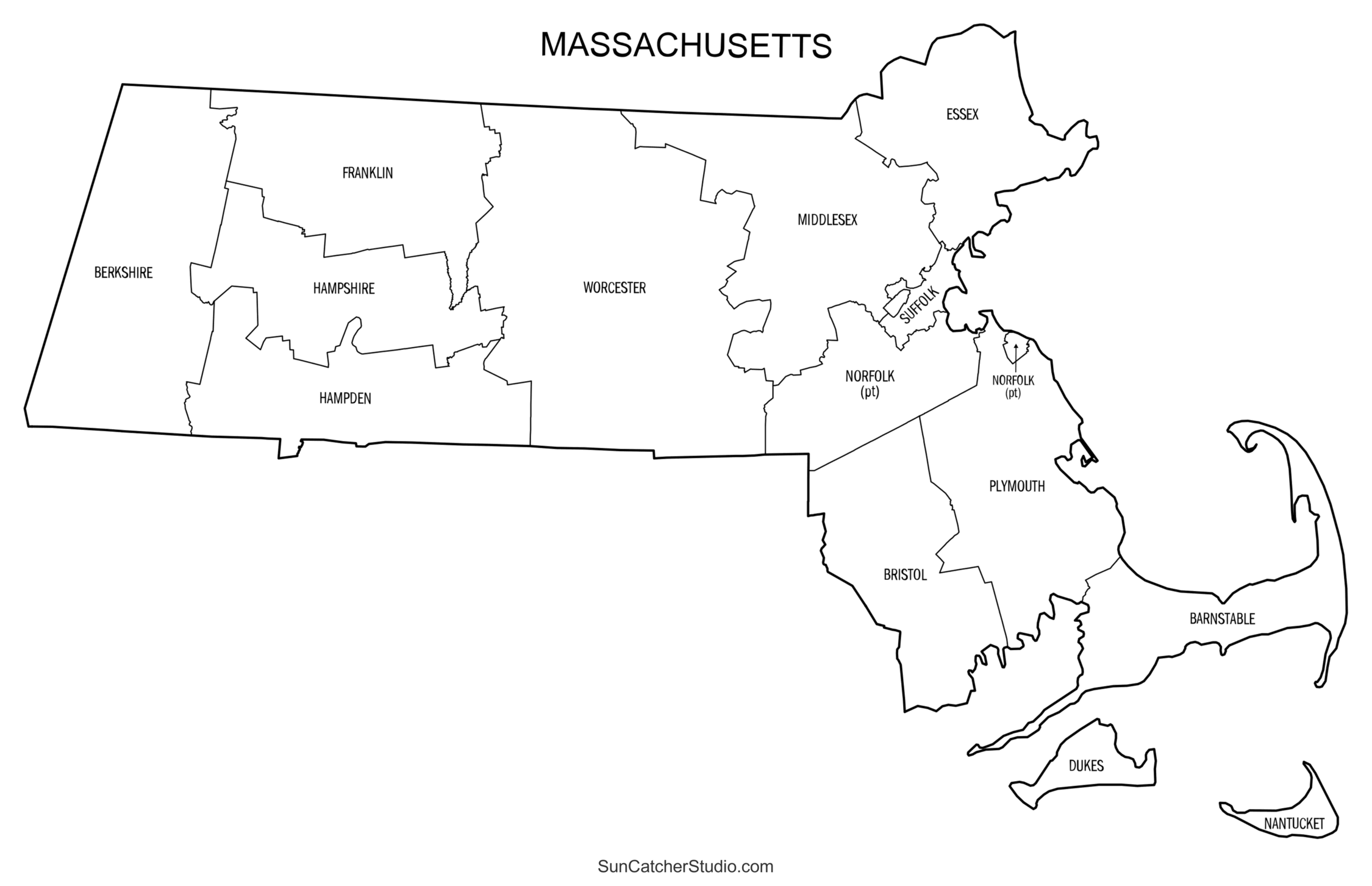 Massachusetts County Map Printable State Map With County Lines Free Printables Monograms Design Tools Patterns DIY Projects
