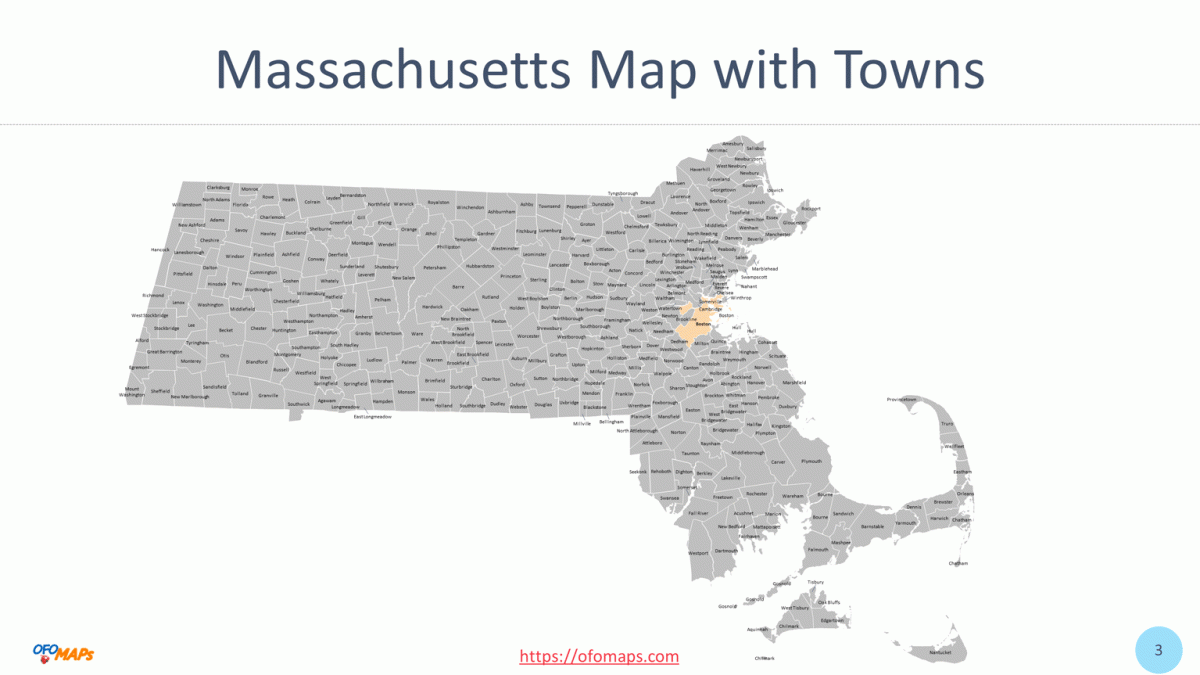 Freely Printable And Editable Massachusetts Map By County