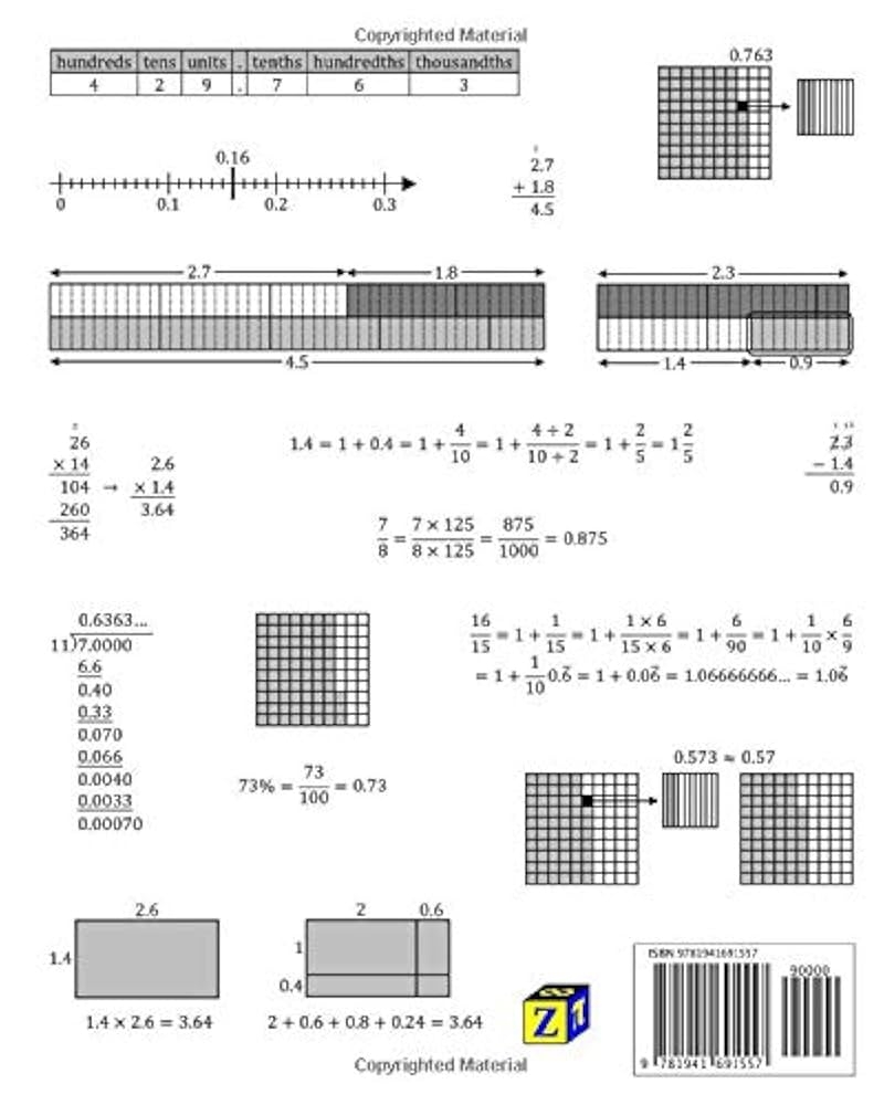 Master Decimals Math Practice Workbook With Answers McMullen Chris 9781941691557 Amazon Books