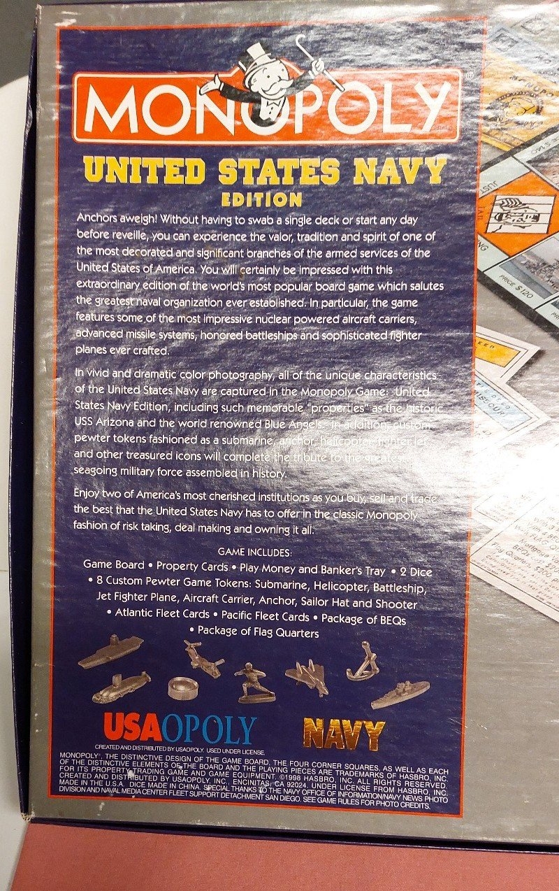 Monopoly Navy Edition