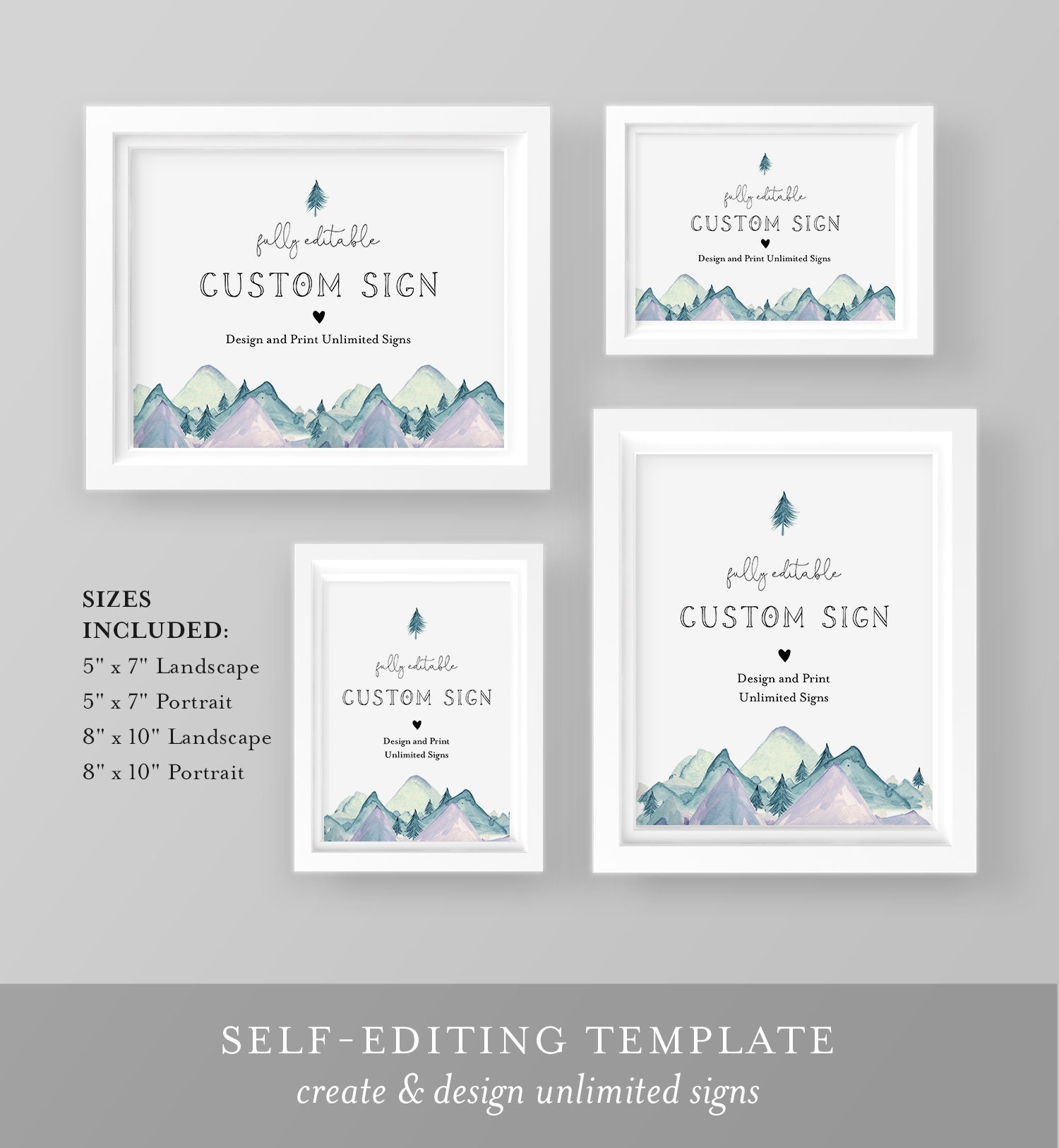 Free Editable Printable Custom Signs