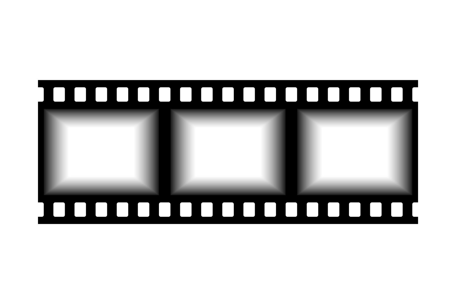 Movie Reel Template Blank Vintage Film Strip