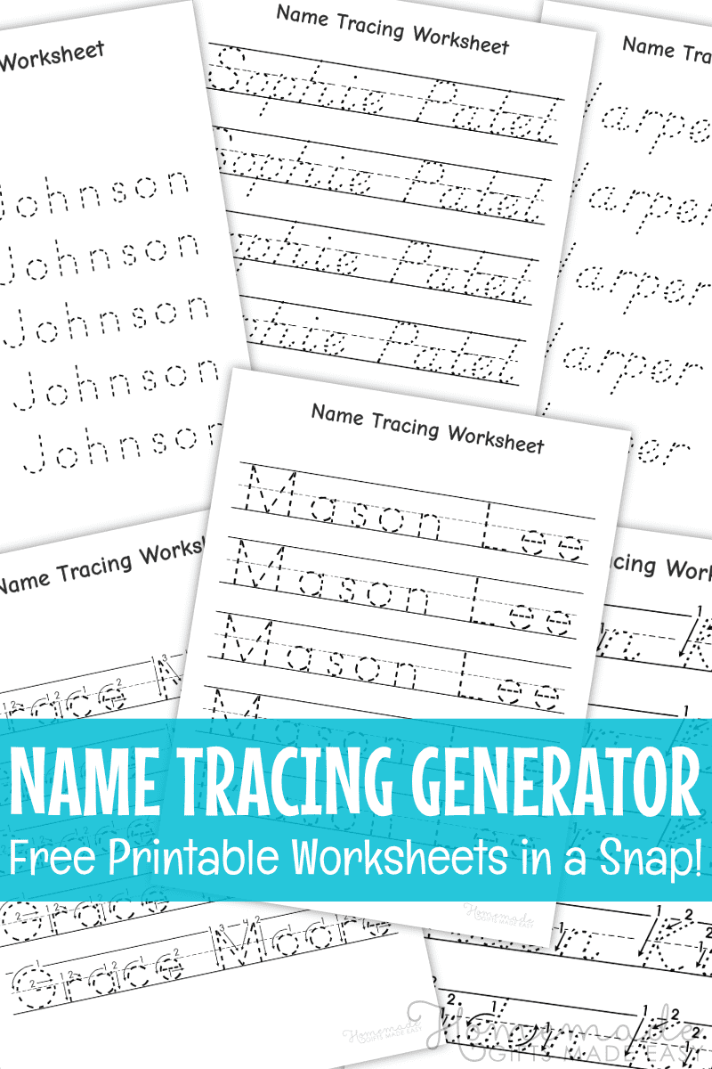 Editable Cursive Name Tracers Printable