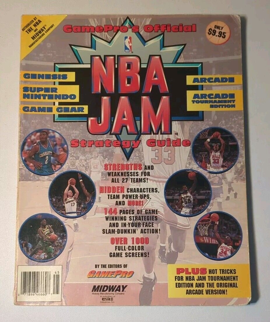 NBA Jam Video Game Strategy Guides Cheats For Sale EBay