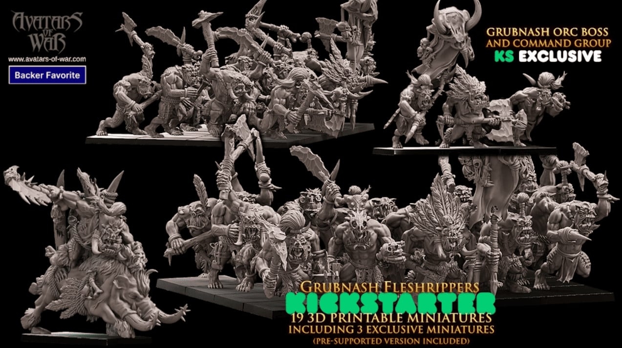 New Savage Orcs STL Files Are Great For Old World Too 