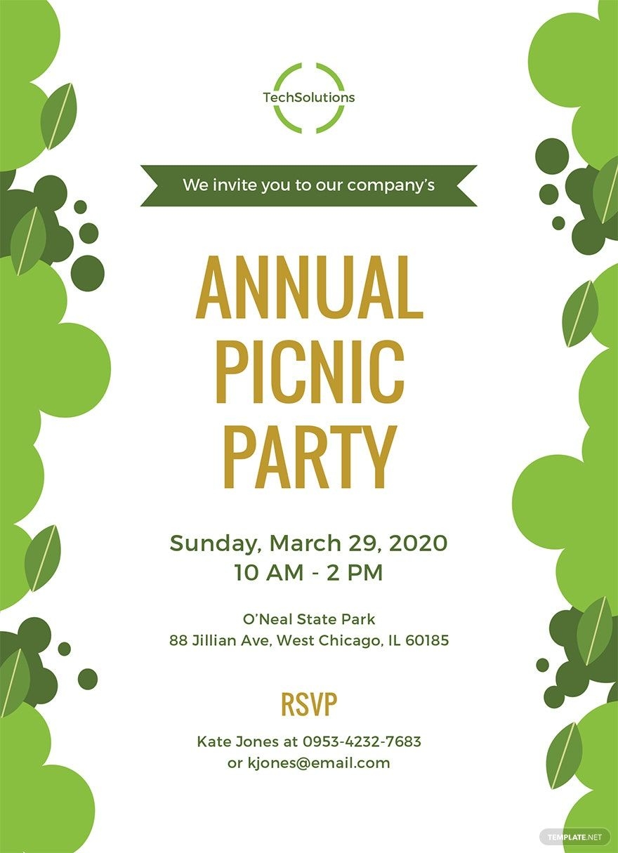 Office Party Printable Editable Word Document Invitation