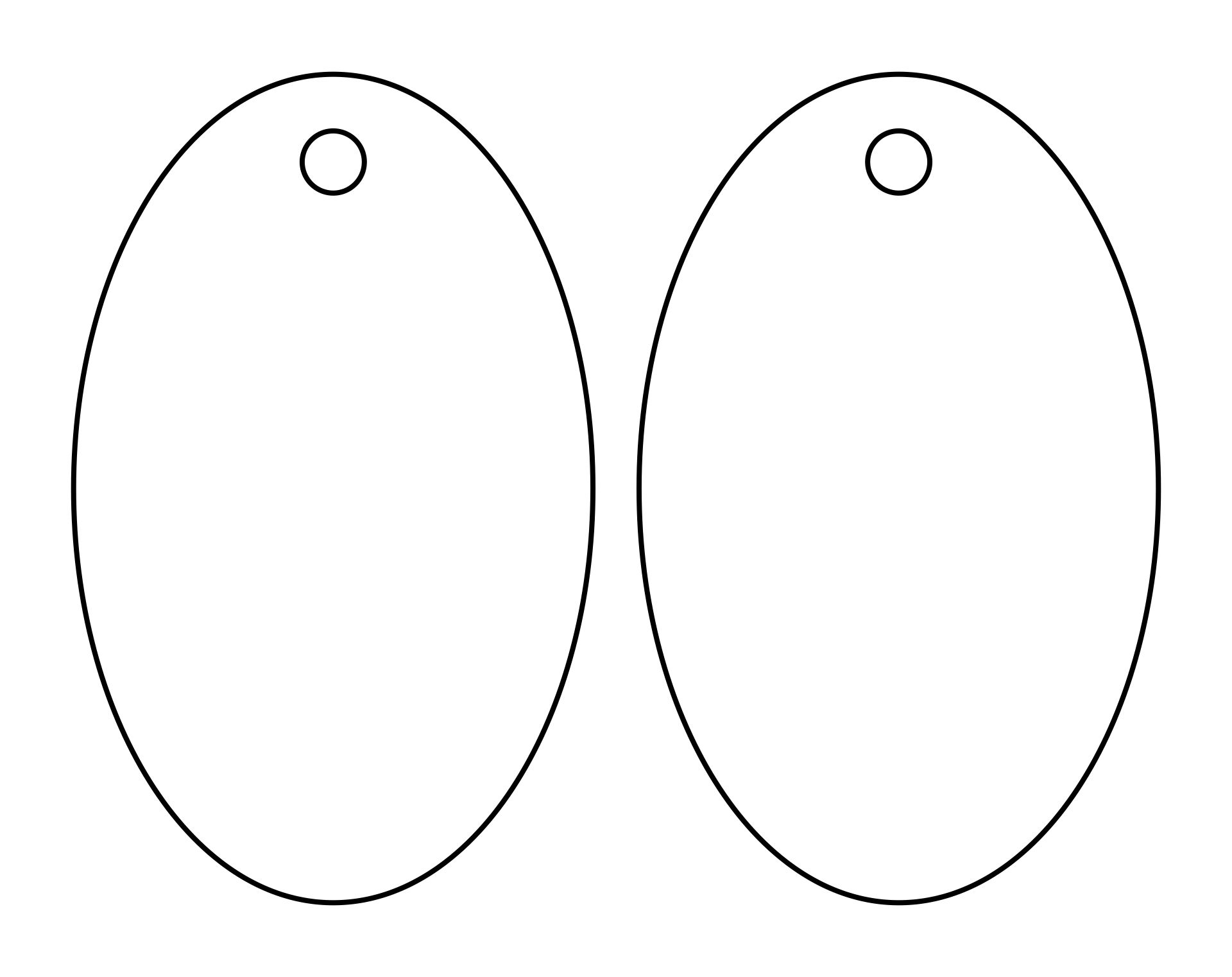 Free Printable Editable Oval Shape