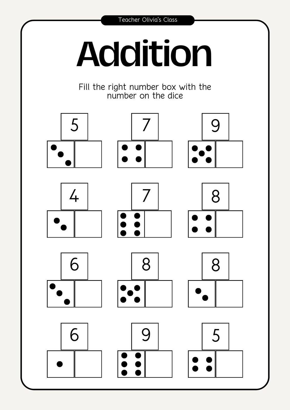 Page 2 Free 1st Grade Math Worksheet Templates To Customize Canva