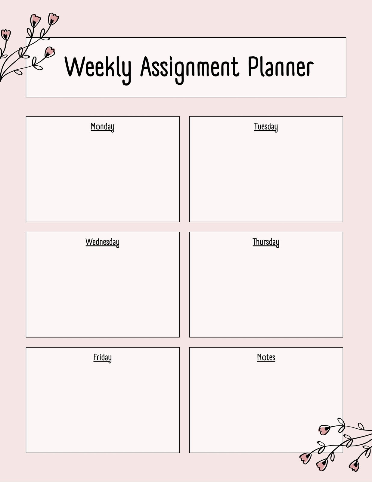 Page 2 Free And Customizable Assignment Templates