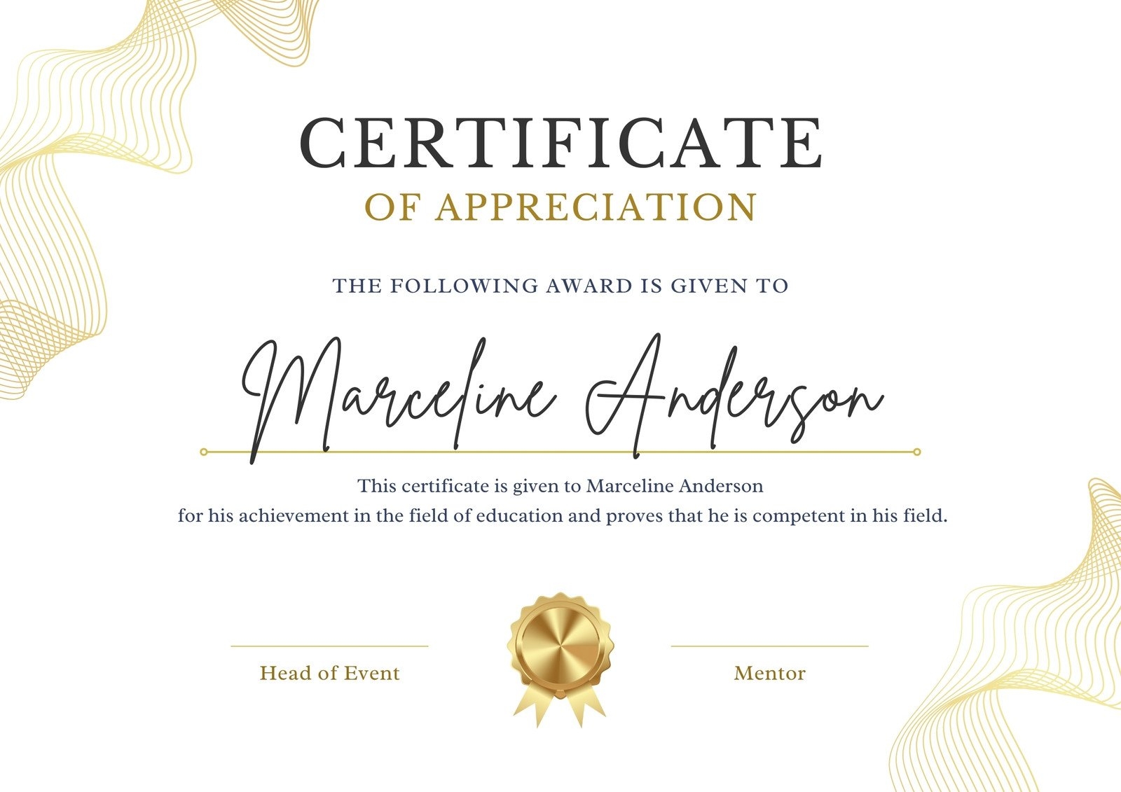 Page 2 Free Custom Printable Achievement Certificate Templates Canva