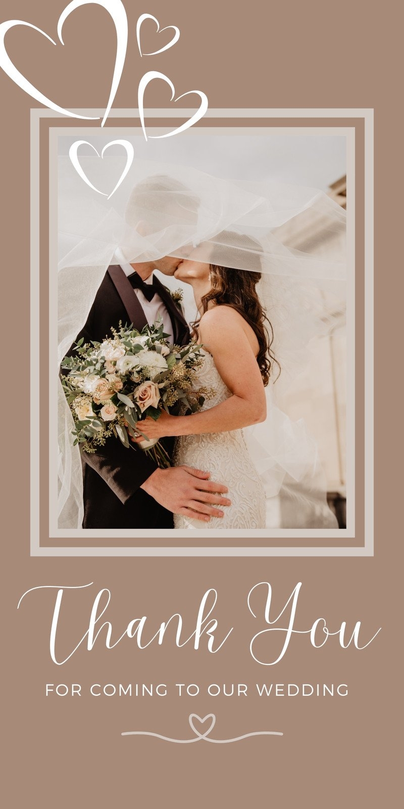 Page 2 Free Custom Printable Wedding Thank You Card Templates Canva