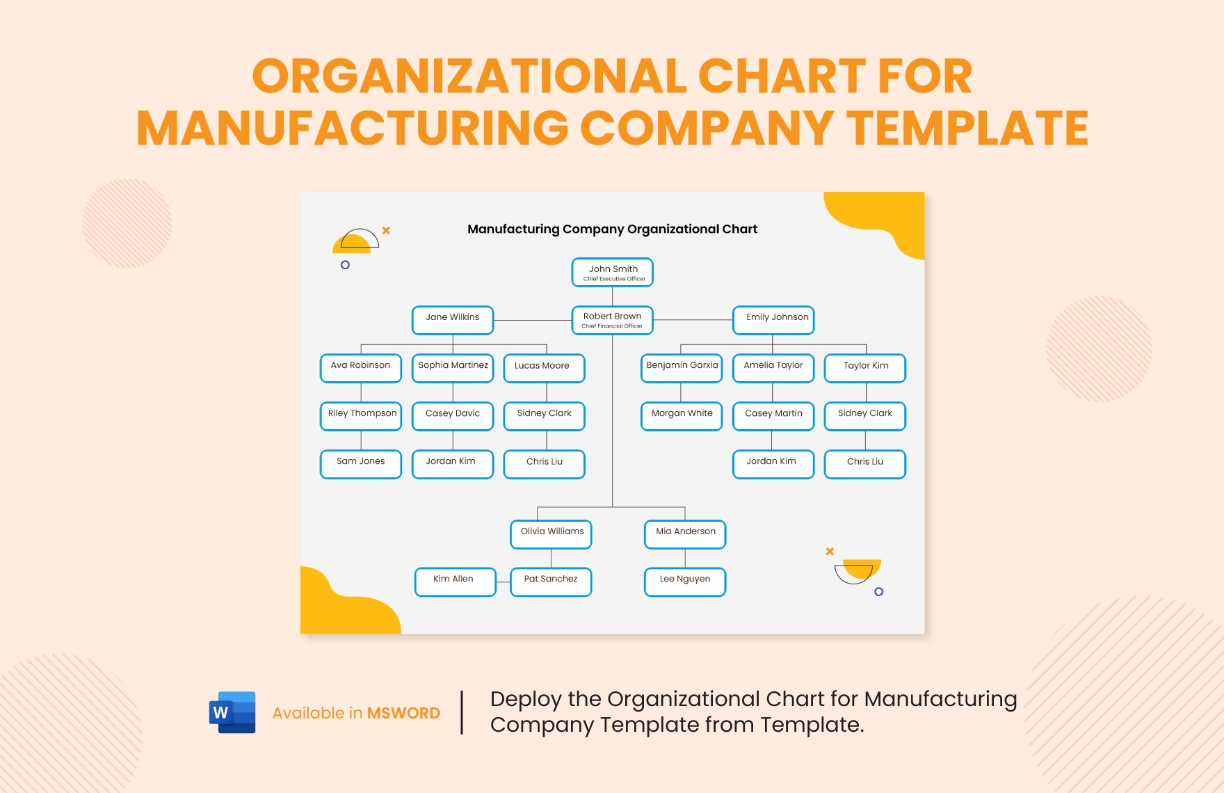 Page 2 Free Organization Chart Templates Editable And Printable