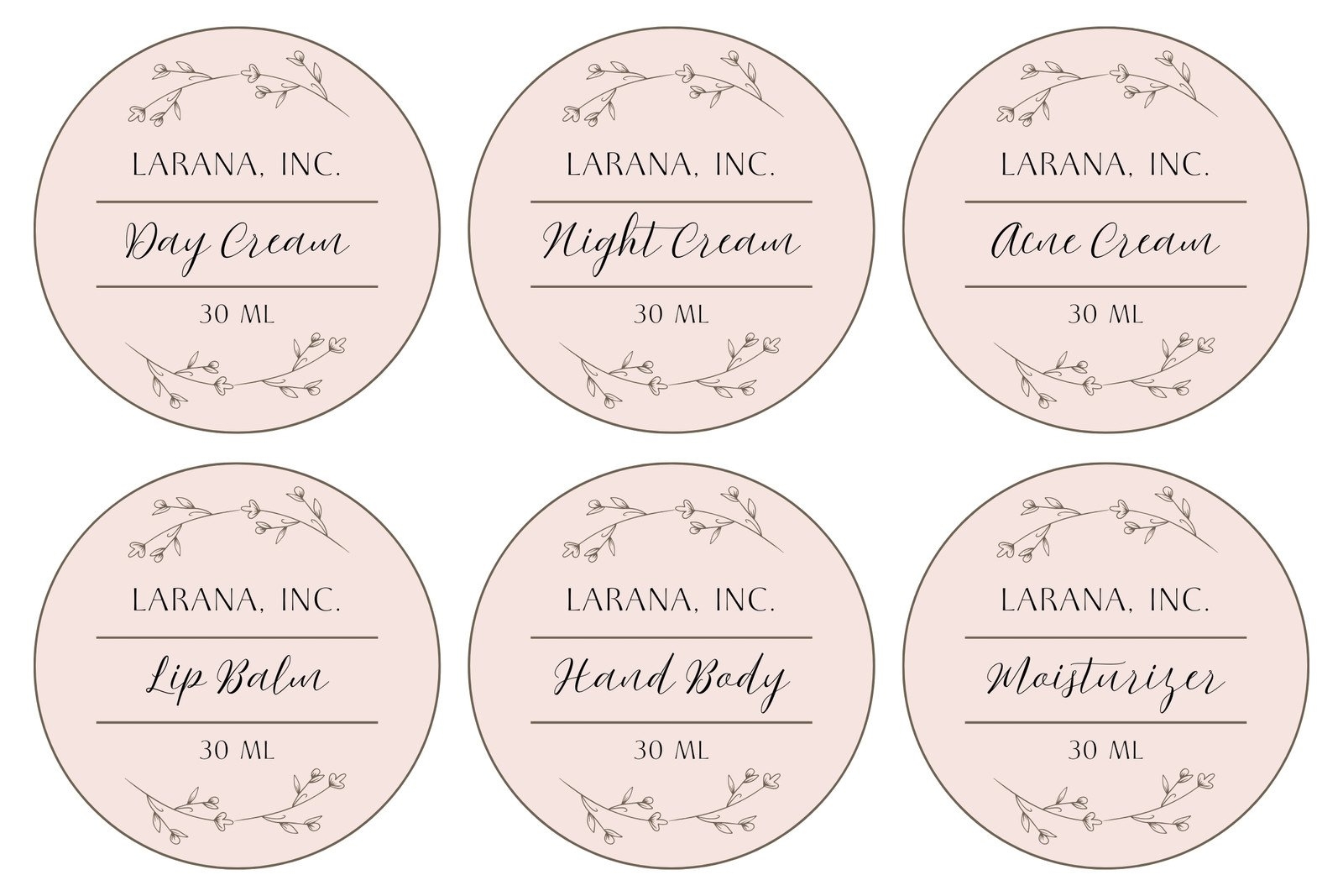 Free Editable Printable Labels Pink