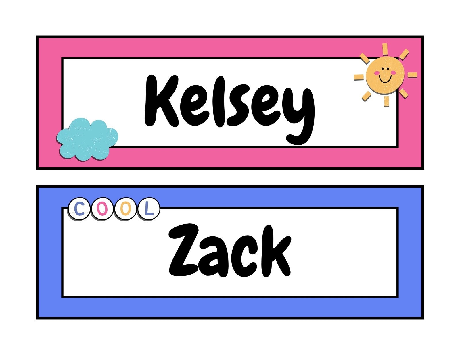 Page 2 Free Printable Customizable Name Tag Templates Canva