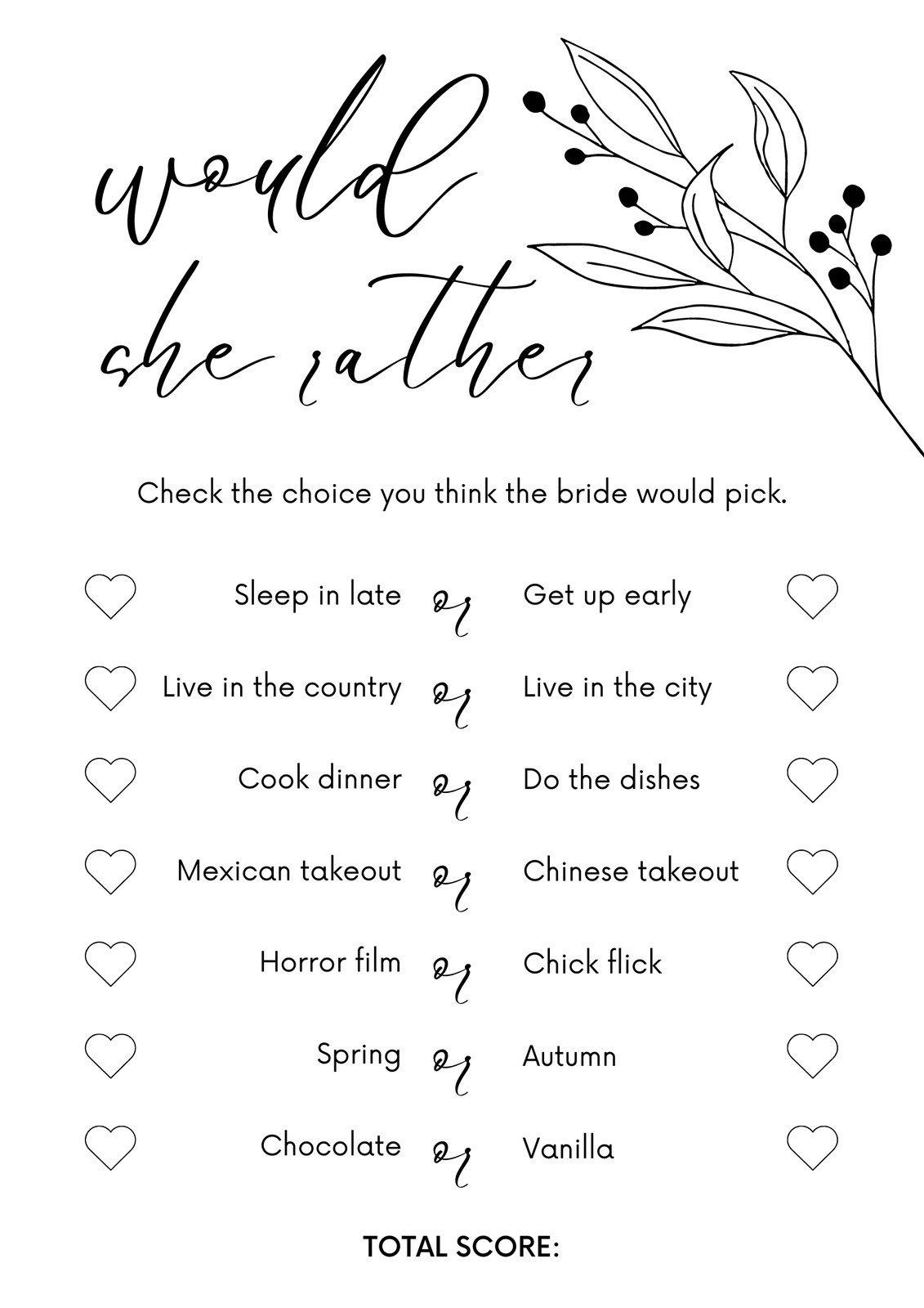 Page 3 Free And Customizable Bridal Shower Templates