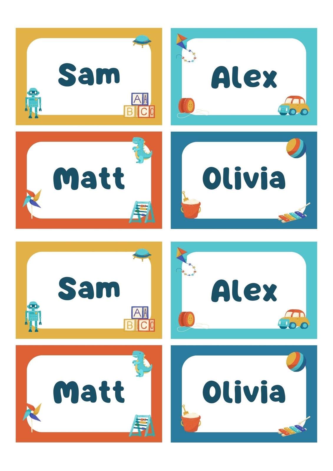 Page 3 Free Printable Customizable Name Tag Templates Canva
