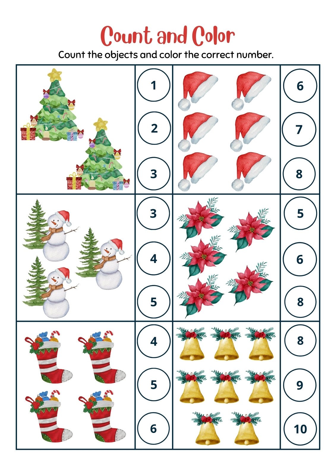 Page 5 Free Editable Christmas Worksheet Templates Canva