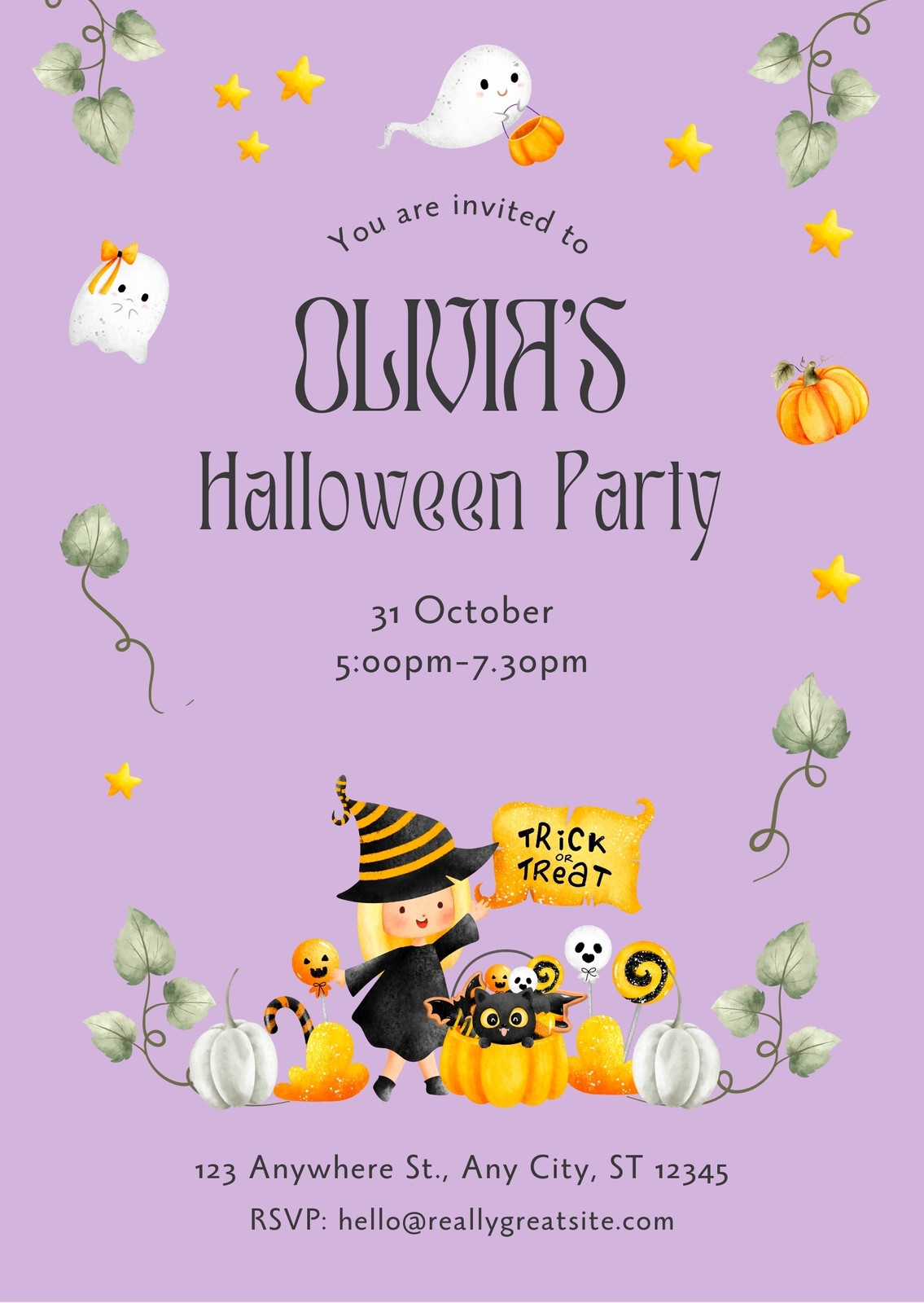 Halloween Editable Printable Cards To And From