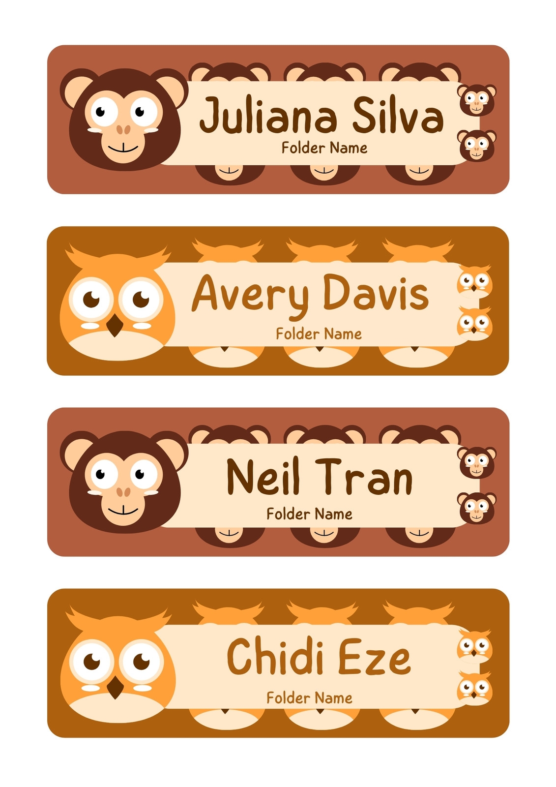 Editable Printable Templates Boy Folder