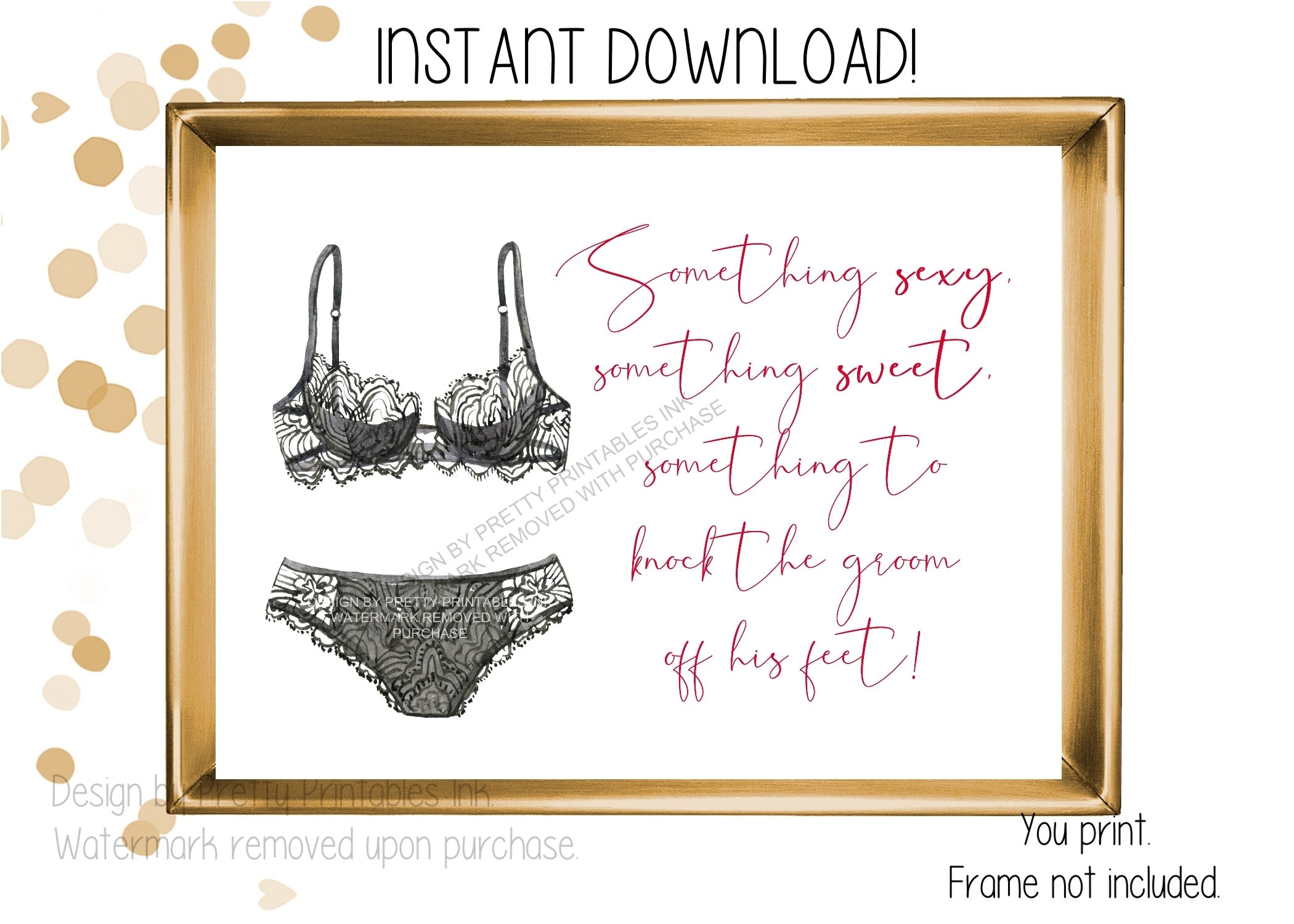 Panty Poem Printable Etsy