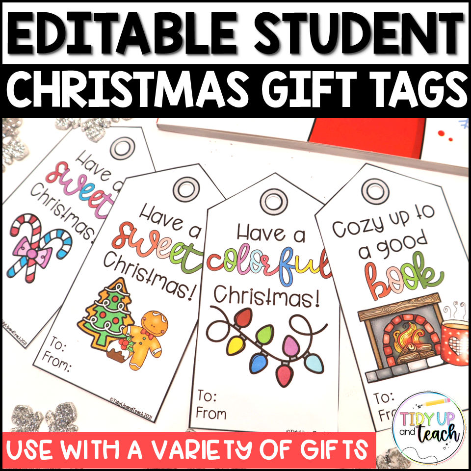 Personalized Christmas Gift Tag Made By Teachers