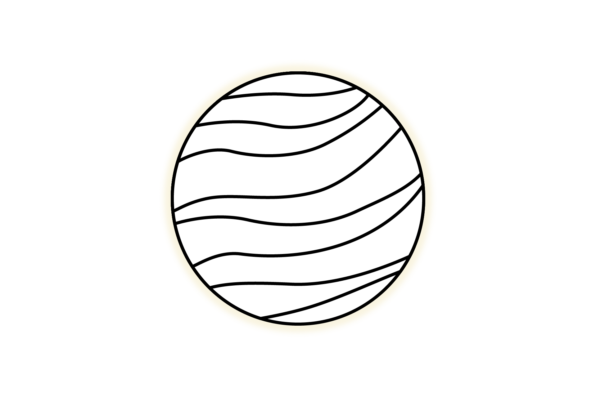 Planet Venus Outline Icon By Printables Plazza TheHungryJPEG