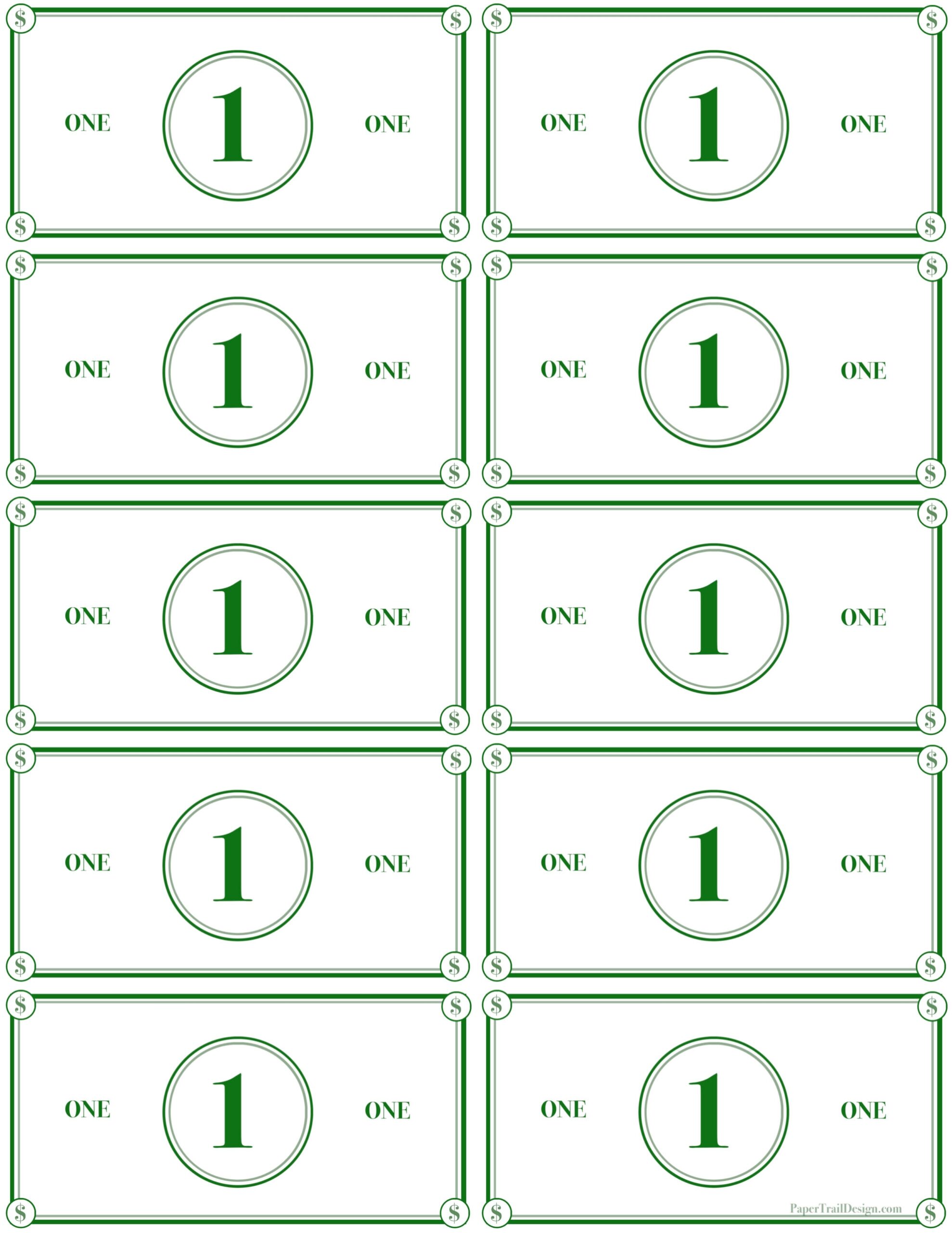 Free Printable Editable Money