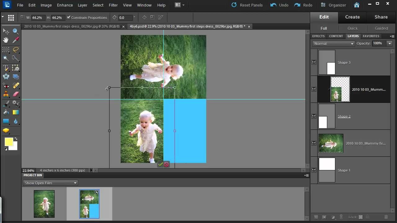 Print Multiple Photos On A 4x6 In Photoshop Elements YouTube