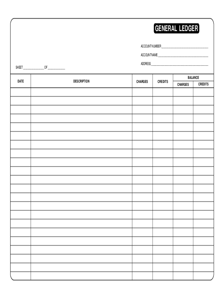 Printable Ledger Paper Editable