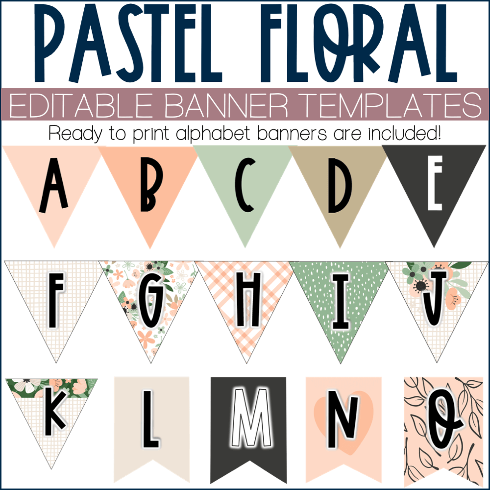 Editable Printable Classroom Banners