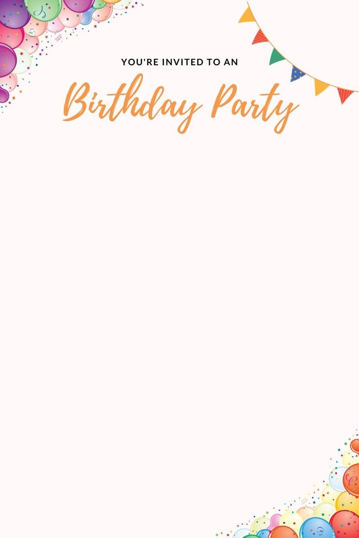 Blank Templates For Editable Invitations Printable
