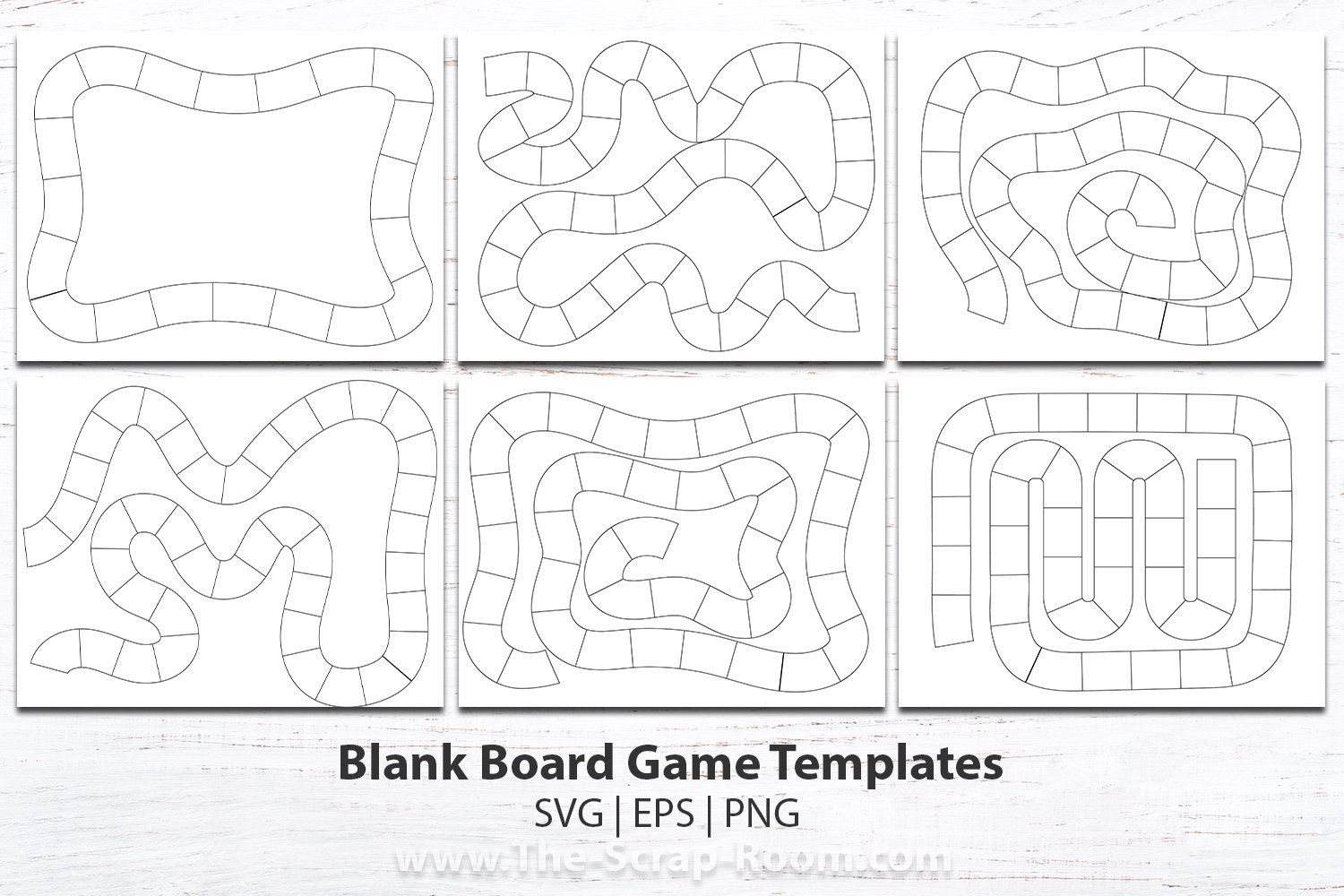 Printable Editable Board Game Template
