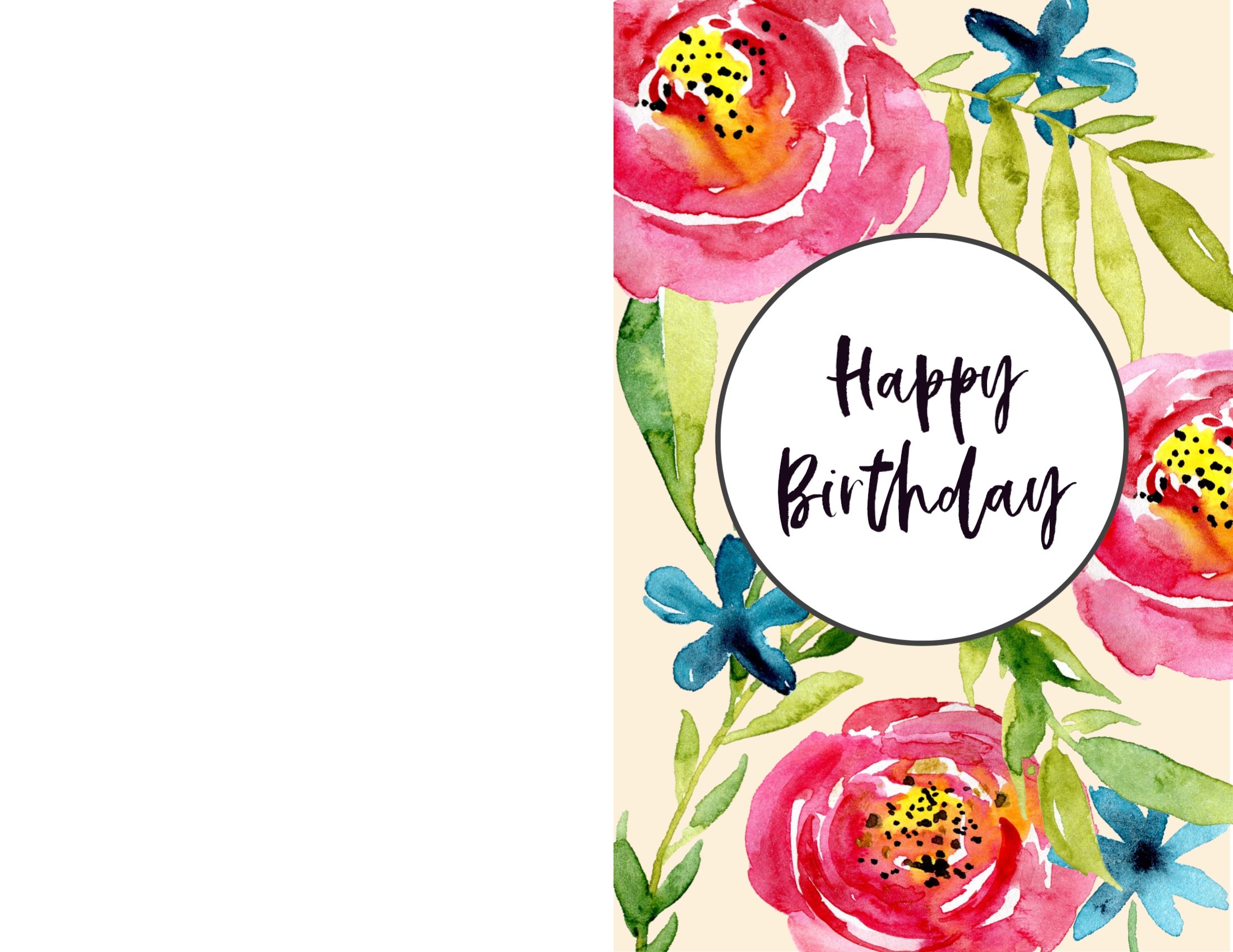 Printable Custom Birthday Cards Printable Party Favors