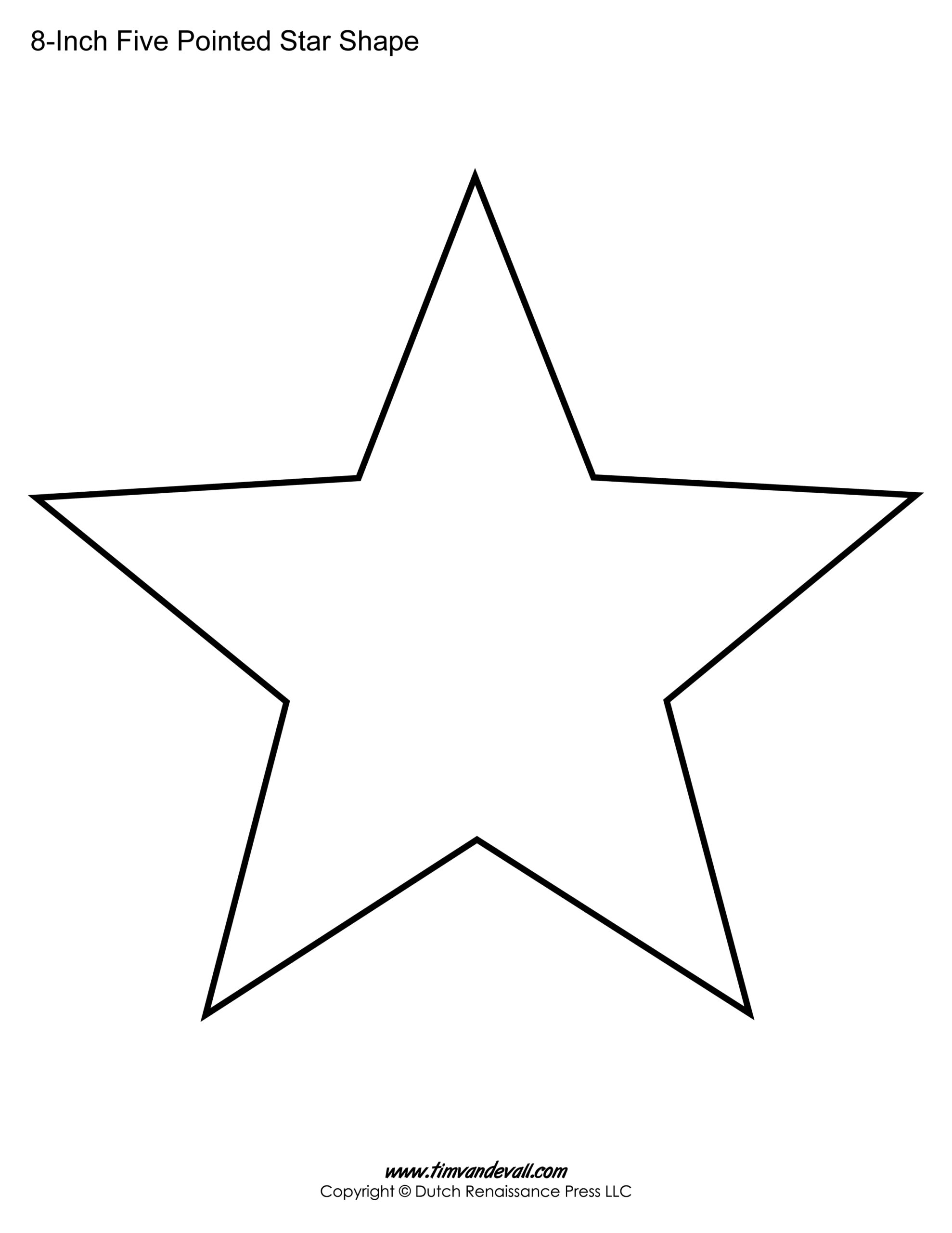 Editable Star Template Printable