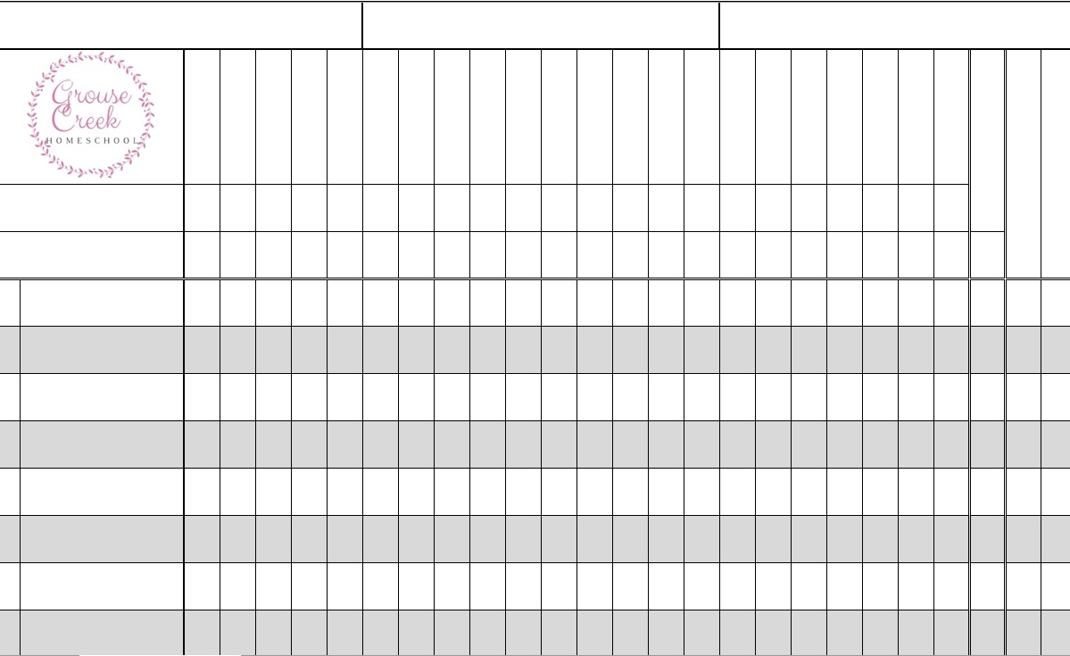 Free Printable Editable Gradebook For Teachers