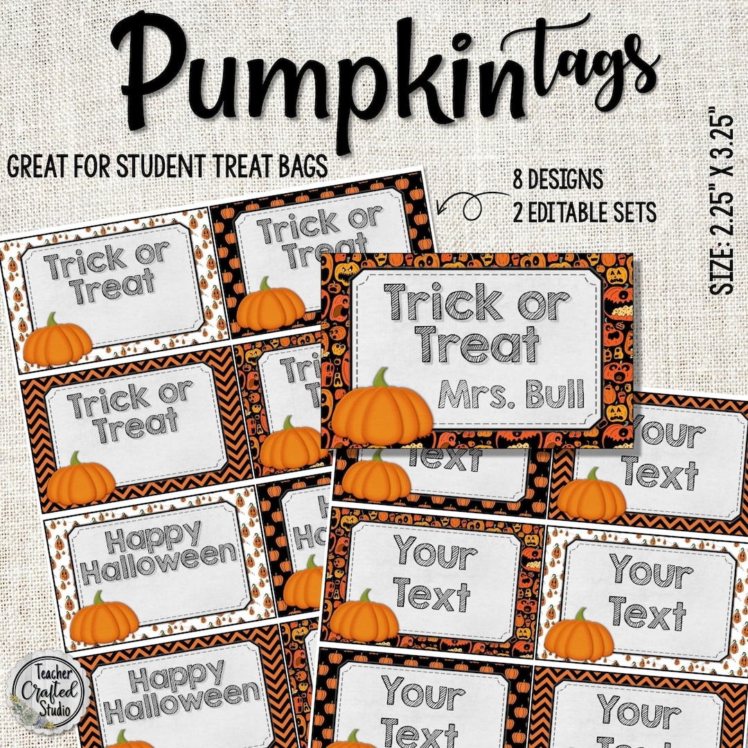 Editable Halloween Labels Printable Halloween Labels
