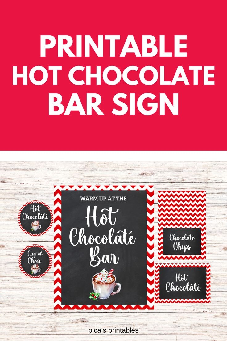 Printable Hot Chocolate Bar