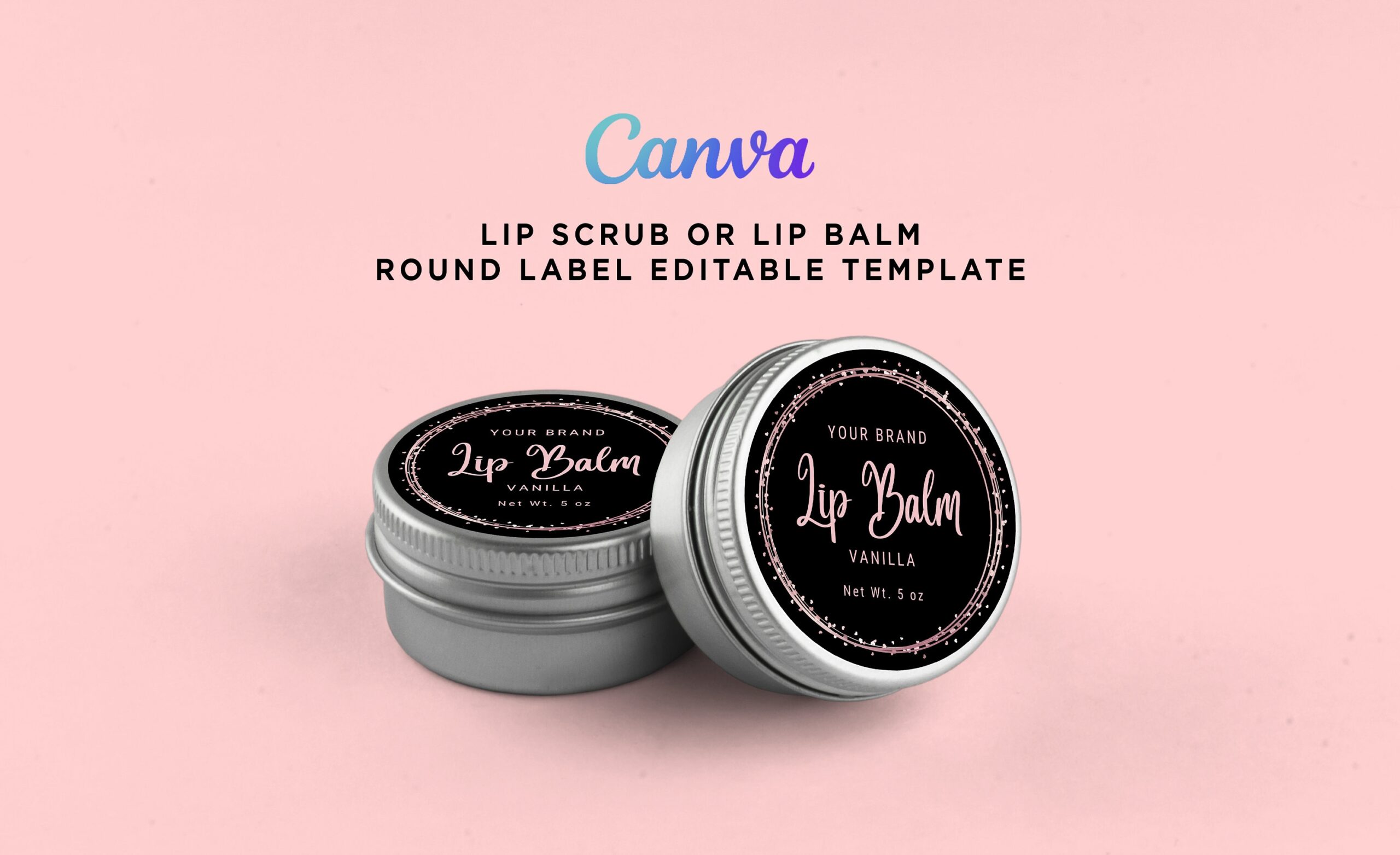 Editable Free Printable Lip Balm Label Template