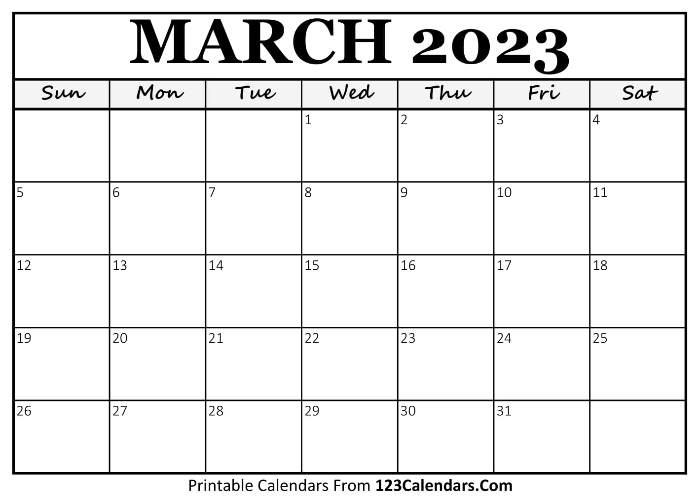 Printable March 2025 Calendar Templates Easy To Download Print