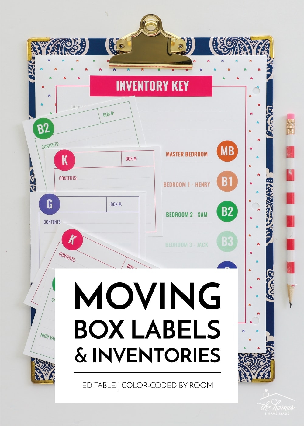 Printable Moving Box Labels Inventories The Homes I Have Made