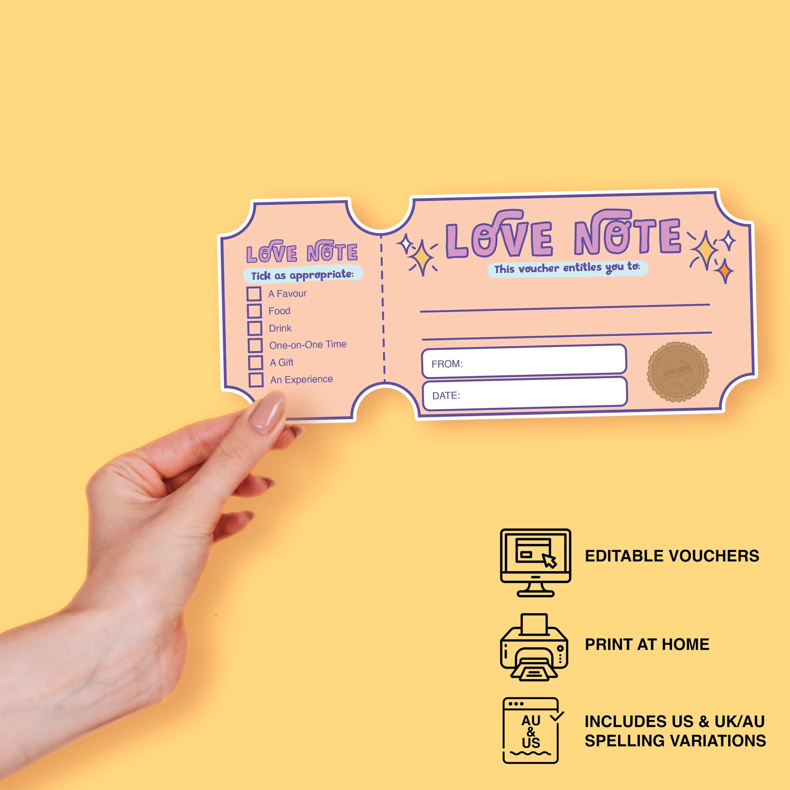 Iou Printable Cards Editable